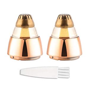 2 pack eyebrow hair remover replacement heads compatible with your brows eyebrow hair removal tool for women, rose gold
