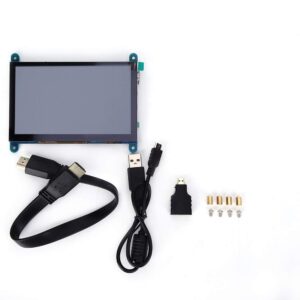 viagasafamido 5 inch lcd screen, hd 5-point capacitive touch monitor mini pc monitor 800 x 480(dots) usb driver for screen