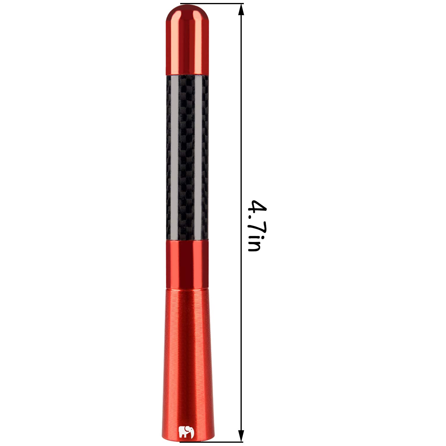 ONE250 Antenna, Compatible with Ford F-Series (F-150 F-250 F-350 Super Duty Ford Raptor Ranger Trucks 1997-2024) - Designed for Optimized FM/AM Reception (Red)