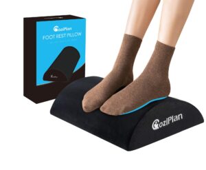 coziplan under desk foot rest, memory foam ergonomic footrest for office chair, gaming chair, computer chair