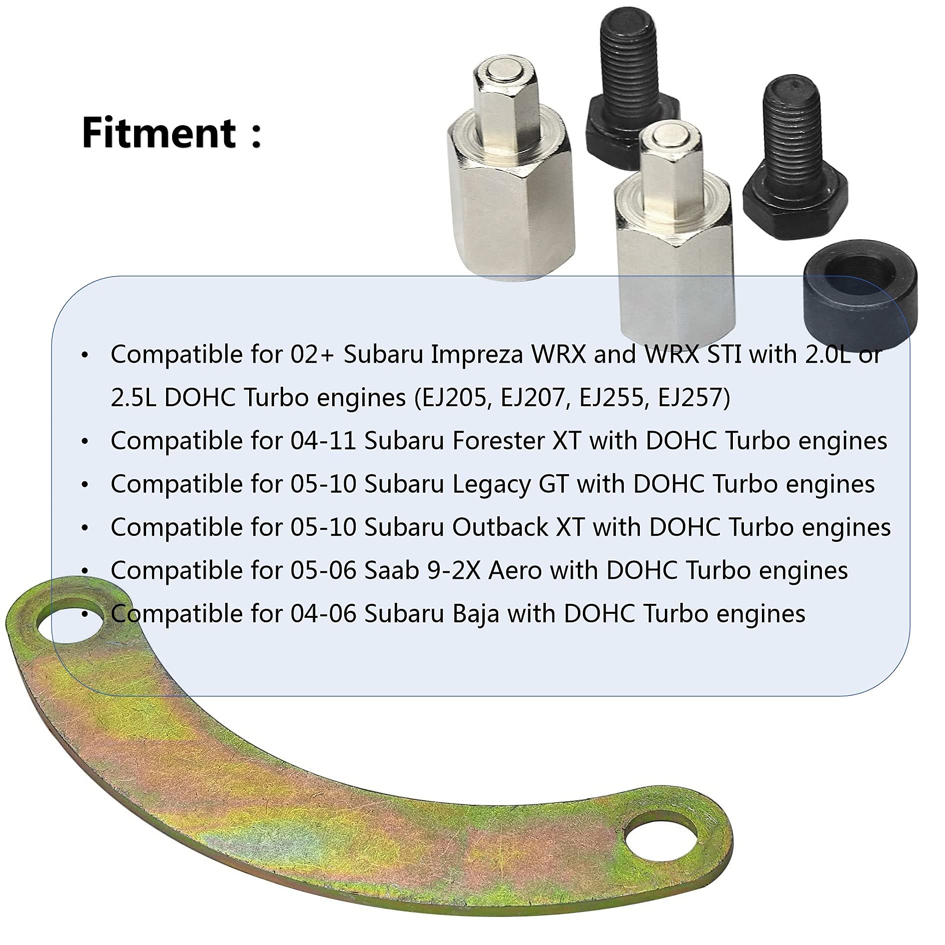 Mekar Cam Gear Lock Camlock Tool Compatible with DOHC Subaru WRX STi FXT, LGT OBXT Service Tools