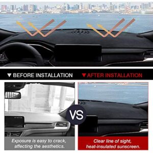 Autorder Dashboard Cover Mat for Ford Escape 2020 2021 2022 2023 2024 Accessories Dash Cover Suede Dash Mat Sunshade Glare UV Rays Protector