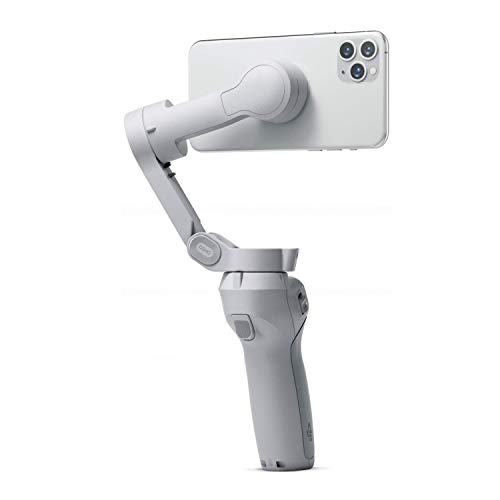 DJI OM 4 - Handheld 3-Axis Smartphone Gimbal Stabilizer with Grip, Tripod, Gimbal Stabilizer Ideal for Vlogging, YouTube, Live Video, Phone Stabilizer Compatible with iPhone and Android