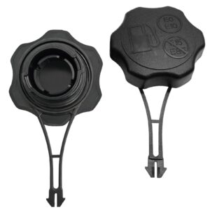 shiosheng 2pcs fuel tank cap gas cap 594061 fit for lawn mower for b& s w/tether 675exi, 725exi series