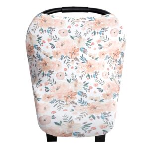 copper pearl multi-use cover: car seat covers, nursing cover, and stroller cover for sun - stretchy fabric, all-season use, stylish designs, easy access for moms - sunnie