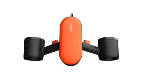 geneinno s2, underwater scooter dual propellers with compatible with gopro, orange, 504 * 148 * 270 mm