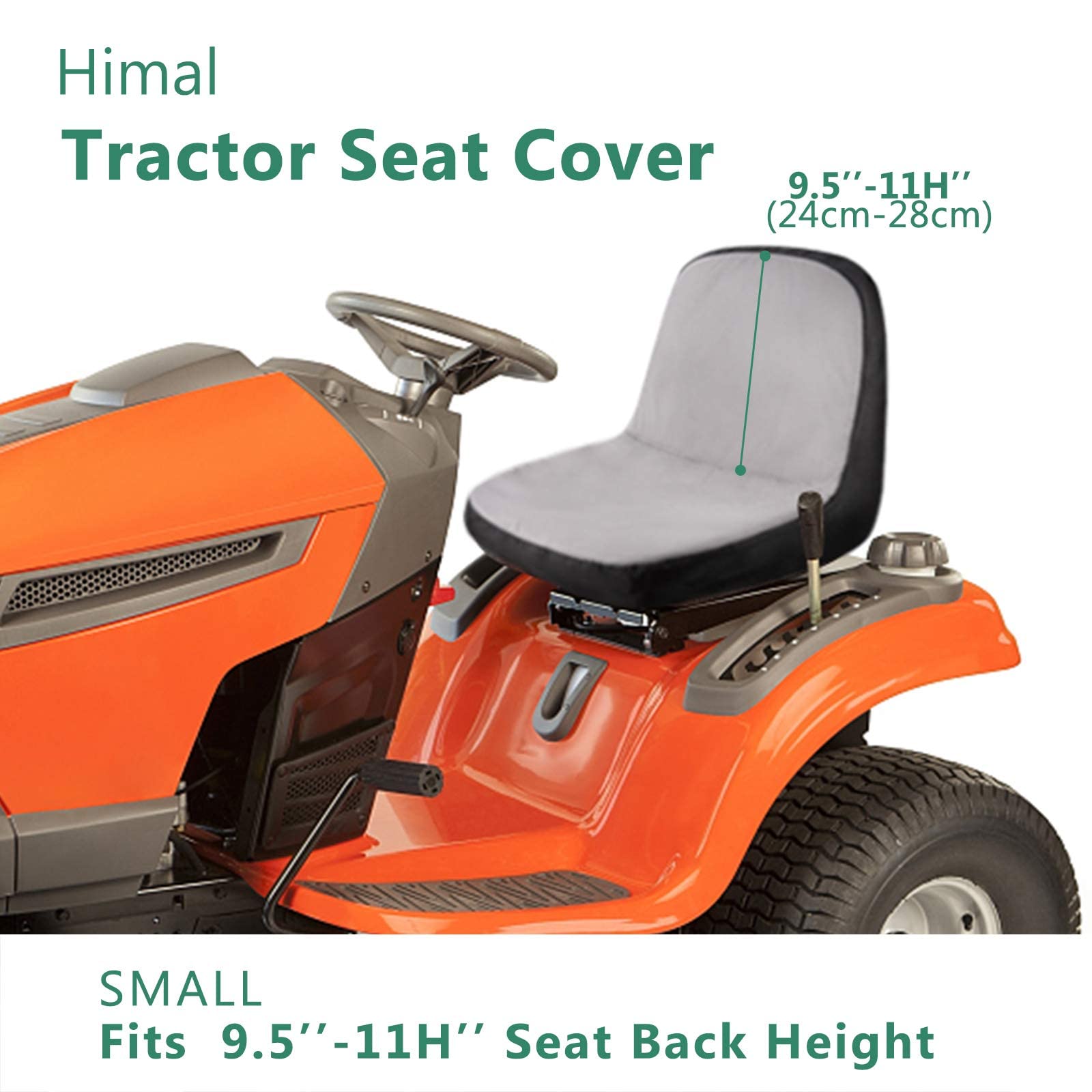 Himal Riding Lawn Mower Seat Cover, Durable 600D Polyester Oxford Durable Tractor Seat Cover,Small