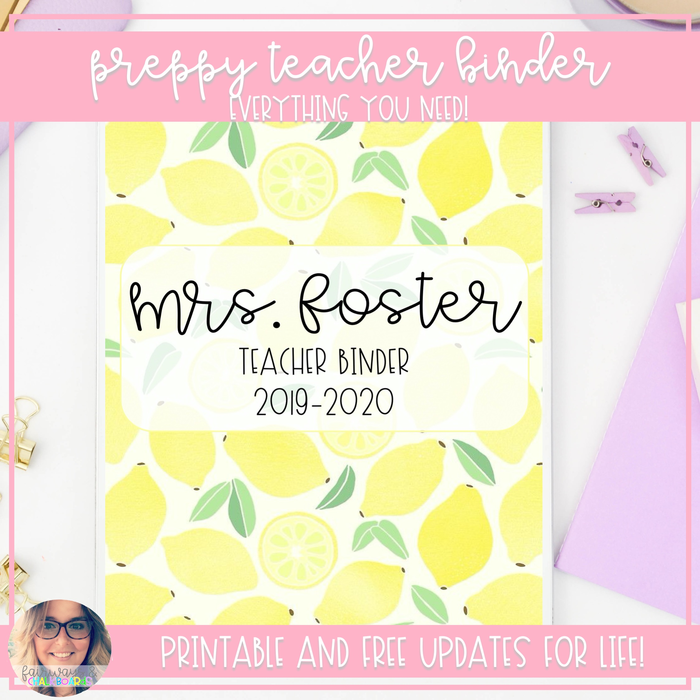 Preppy Teacher Binder | EVERYTHING YOU NEED