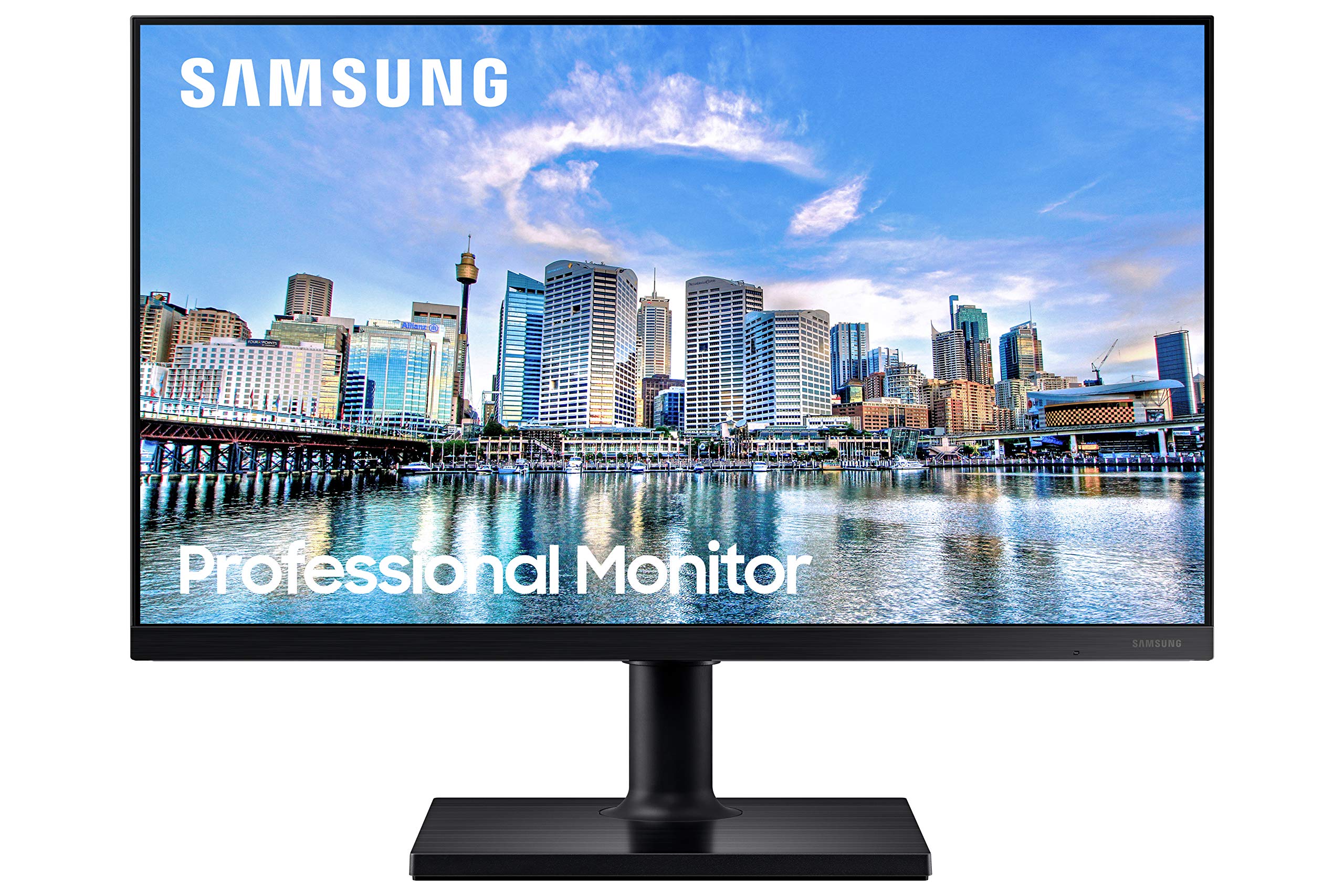 SAMSUNG FT45 Series 24-Inch FHD 1080p Computer Monitor, 75Hz, IPS Panel, HDMI, USB Hub, Height Adjustable Stand, 3 Yr WRNTY (LF24T452FQNXGO)