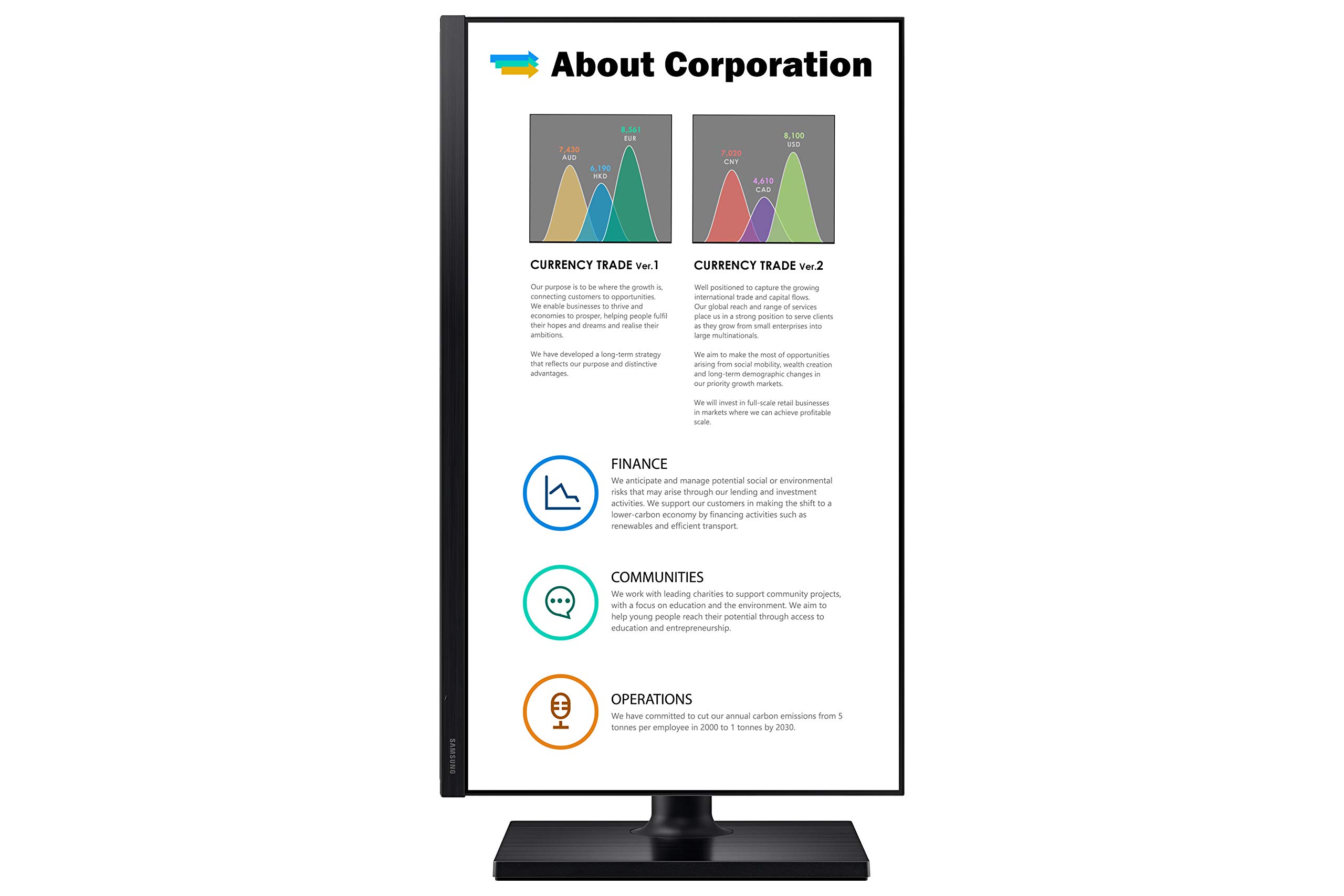 SAMSUNG FT45 Series 24-Inch FHD 1080p Computer Monitor, 75Hz, IPS Panel, HDMI, USB Hub, Height Adjustable Stand, 3 Yr WRNTY (LF24T452FQNXGO)