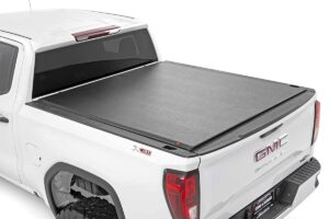 rough country soft roll-up bed cover for 2014-2018 chevy silverado 1500/gmc sierra 1500 | 5'8" - 48119551