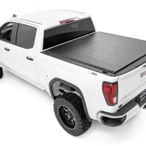 Rough Country Soft Roll-Up Bed Cover for 2014-2018 Chevy Silverado 1500/GMC Sierra 1500 | 5'8" - 48119551