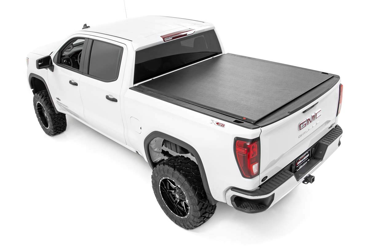 Rough Country Soft Roll-Up Bed Cover for 2014-2018 Chevy Silverado 1500/GMC Sierra 1500 | 5'8" - 48119551