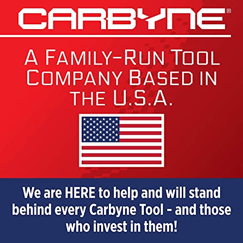 CARBYNE Super Short Low Profile Torx Bit Socket Set - 12 Pieces | T-10 to T-60 Sizes, Internal Square Drive & External Hex Drive • From a Family-Run Tool Company Based in the U.S.A.