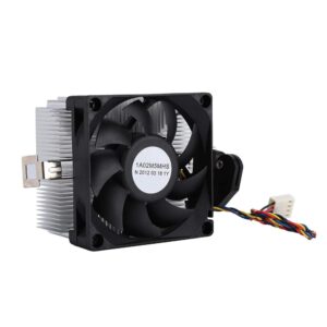 Hydraulic Bearing CPU Cooling Fan, Black CPU Cooler, Large Air Volume 12V CPU Fan, Excellent Heat Dissipation Performance for AM2 AM3 AM3+ FM1 FM2 FM2+