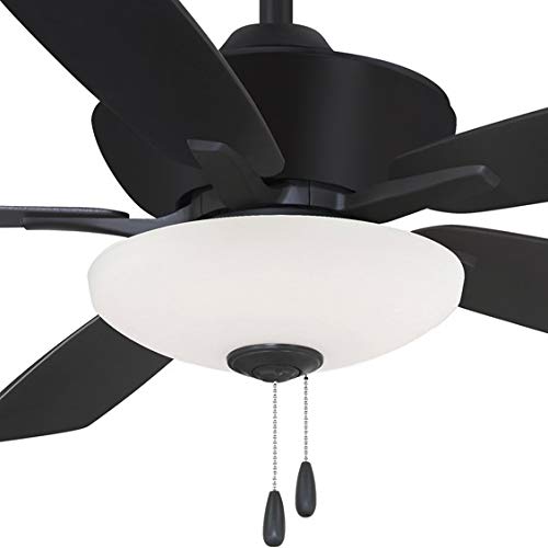 MINKA-AIRE F553L-CL Minute 52 Inch LED Energy Star Rated Ceiling Fan with DC Motor and 3 Speed Pull Chain in Coal Finish