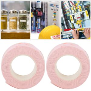 2 Packs Label Tape for LR5C Labeler Strawberry Pattern Thermal Paper Laminated Tape for School Office Supplies