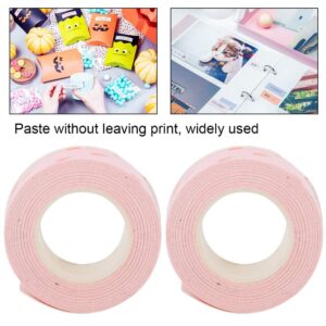 2 Packs Label Tape for LR5C Labeler Strawberry Pattern Thermal Paper Laminated Tape for School Office Supplies