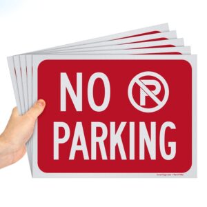 smartsign “no parking” sign | 9" x 12" polystyrene (pack of 5)