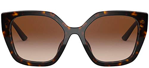 Prada PR 24XS 2AU6S1 Havana Plastic Rectangle Sunglasses Brown Gradient Lens