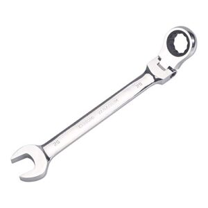 20mm metric flex-head ratchet wrench,box end head 72-tooth ratcheting combination wrench spanner