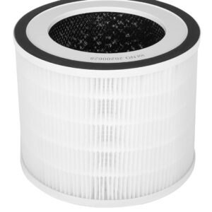 HIMOX H06 Air Purifier Replacement Filter 3-in-1 HEPA H13 Filter Remove 99.97% Virus Bacteria Captures 99.97% of harmful air pollutants smoke, ONLY FIT FOR H06, NOT FOR H07