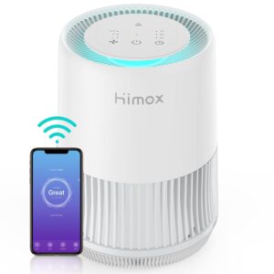 HIMOX H06 Air Purifier Replacement Filter 3-in-1 HEPA H13 Filter Remove 99.97% Virus Bacteria Captures 99.97% of harmful air pollutants smoke, ONLY FIT FOR H06, NOT FOR H07