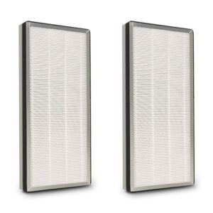 flintar h13 true hepa replacement filter, compatible with ma air purifier 40 series, 3-stage pre-filter, h13 true hepa and activated carbon filter set, (2- pack)