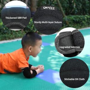 ONTYZZ Kids Elbow Pads with SBR Pads Breathable Stretchy Cotton Elbow Pads Adjustable Elbow Pads for Sprots S