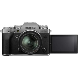 Fujifilm X-T4 Mirrorless Digital Camera with XF 18-55mm f/2.8-4 R LM OIS Lens (Silver) Bundle, Includes: SanDisk 64GB Extreme PRO SDXC Memory Card, Spare Fujifilm NP-W235 Battery + More (7 Items)