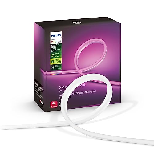 Philips Hue Outdoor 7-Foot Smart LED Light Strip - White and Color Ambiance - 1 Pack - Requires Hue Bridge - Weatherproof - Control with Hue App - Works with Alexa, Google Assistant and Apple HomeKit