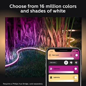 Philips Hue Outdoor 7-Foot Smart LED Light Strip - White and Color Ambiance - 1 Pack - Requires Hue Bridge - Weatherproof - Control with Hue App - Works with Alexa, Google Assistant and Apple HomeKit