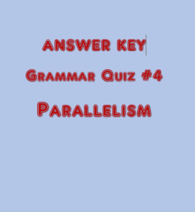 answers to grammar quiz 4