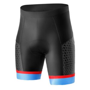 inbike bike shorts men with padding bicycle cycling chamois pants tights 3d padded cycle rider biking clothing blue large