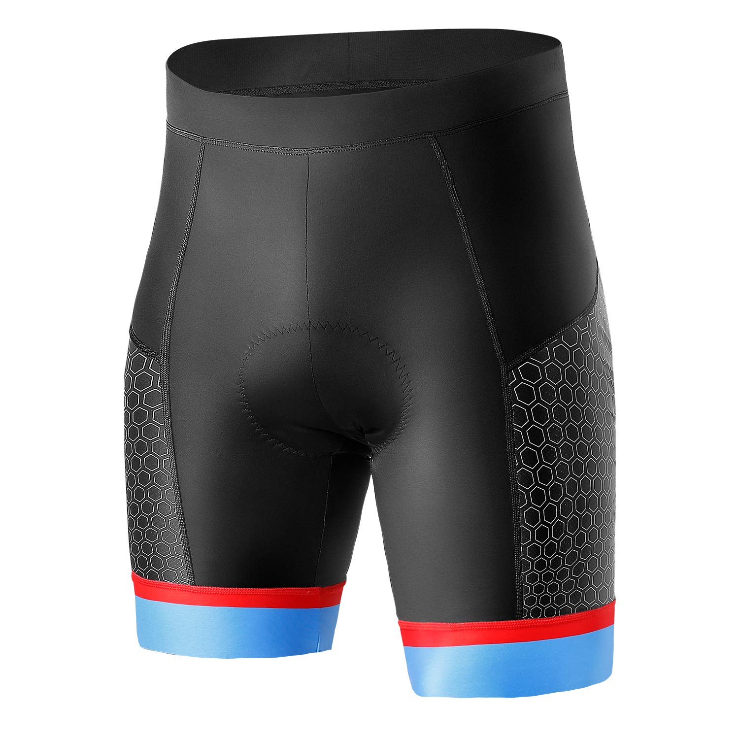 INBIKE Bike Shorts Men with Padding Bicycle Cycling Chamois Pants Tights 3D Padded Cycle Rider Biking Clothing Blue Large