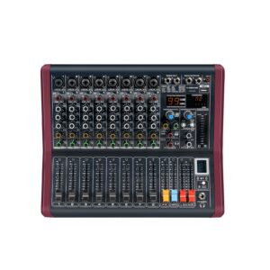 professional dj audio mixer, phenyx pro sound mixer, 8-channel sound board mixer audio w/usb audio interface, usb-b recording, bt function, 99 dsp effects, 3-band eq, for studio, stage (ptx-30)