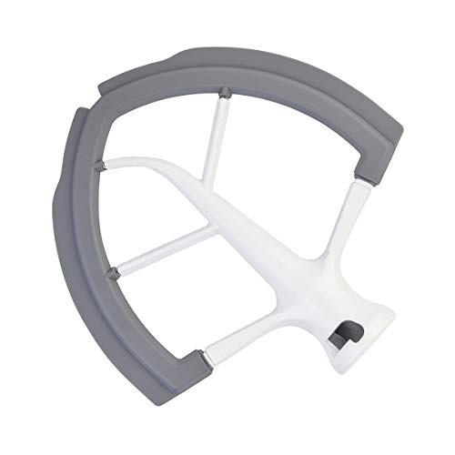 Roabertic Flex Edge Beater for KitchenAid Bowl-Lift Stand Mixer - 6 Quart Flat Beater Paddle with Flexible Silicone Edges