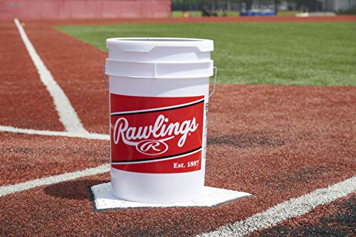 Rawlings | Official League Competition Grade Baseballs | ROLB1X | Game/Practice Use | Youth/14U | Bucket | 24 Count