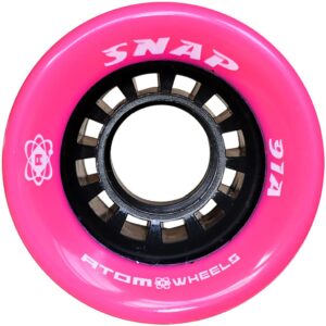atom snap indoor roller skate wheels (pink)