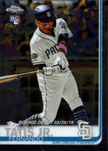 2019 topps chrome update baseball #54 fernando tatis jr. rookie card