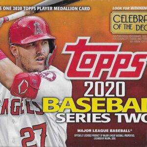 2020 Topps Baseball Series #2 Unopened Blaster Box of Packs with 99 Cards Including One EXCLUSIVE Medallion COIN Card