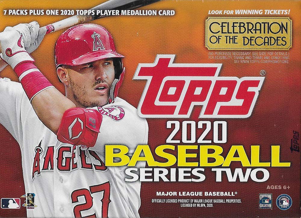 2020 Topps Baseball Series #2 Unopened Blaster Box of Packs with 99 Cards Including One EXCLUSIVE Medallion COIN Card