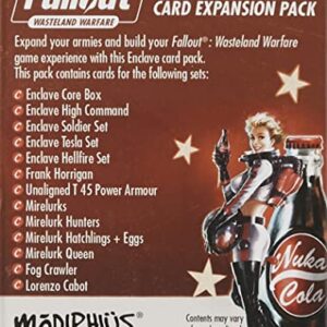 Modiphius Fallout - Wasteland Warfare - Enclave Wave Card Exp. Pack