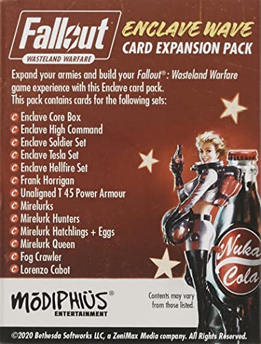 Modiphius Fallout - Wasteland Warfare - Enclave Wave Card Exp. Pack