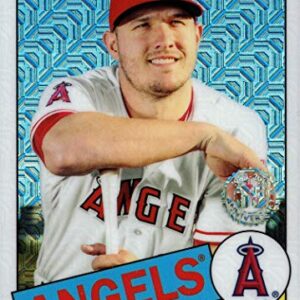 2020 Topps 1985 Silver Chrome Refractor #85C-1 Mike Trout Baseball Card