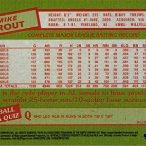 2020 Topps 1985 Silver Chrome Refractor #85C-1 Mike Trout Baseball Card