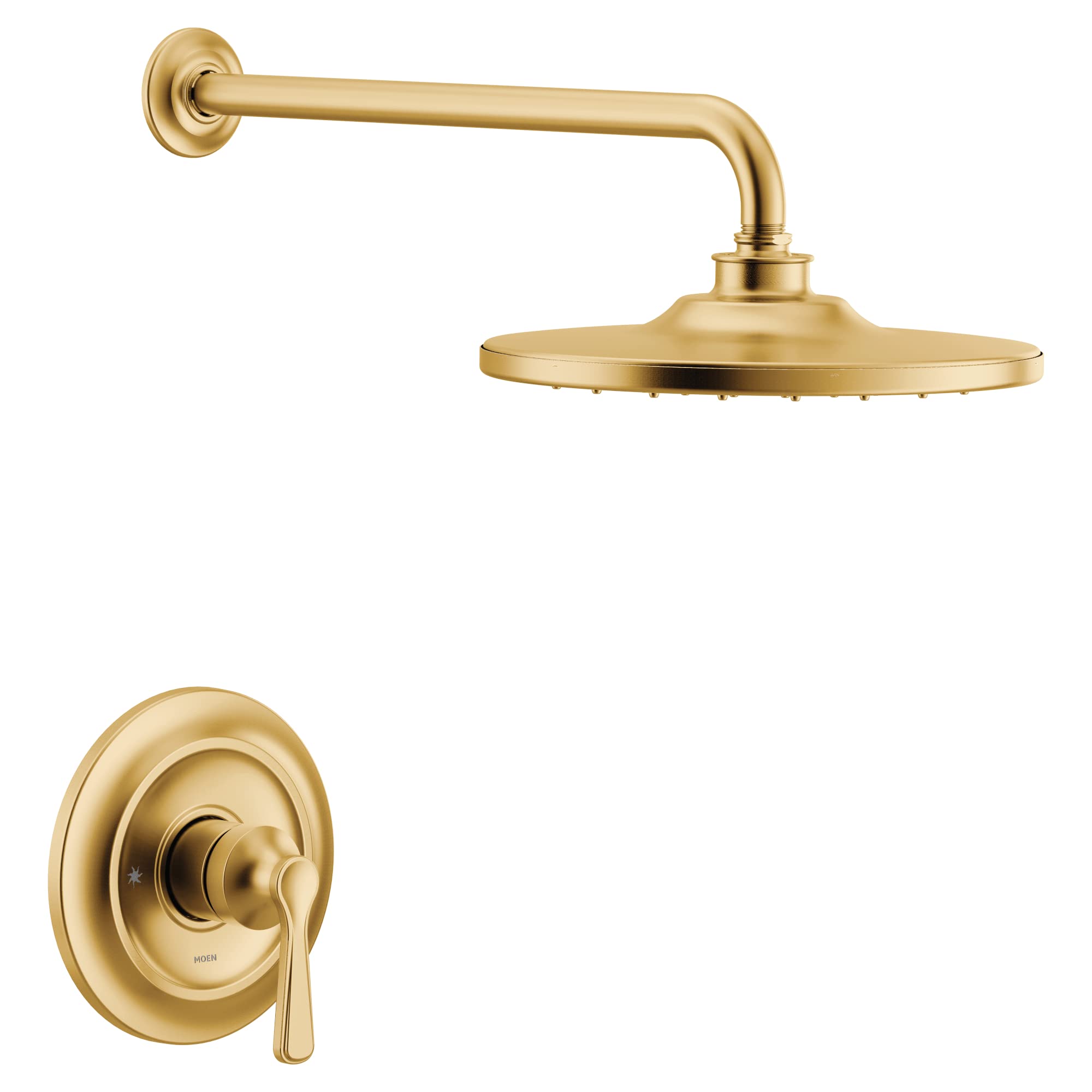 Moen UTS344302BG Colinet M-CORE 3-Series 1-Handle Shower Trim Kit, Valve Required, Brushed Gold