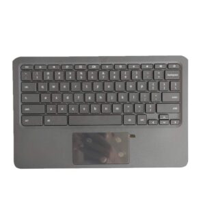 replacement for hp chromebook 11 g6 ee laptop upper case palmrest keyboard touchpad assembly part l14921-001