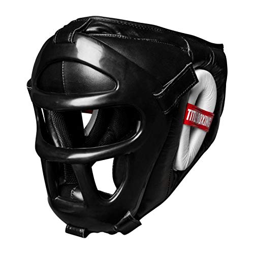 Title Boxing Universal No-Contact Headgear 2.0, Black/White/Red, Regular