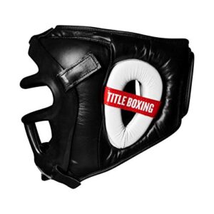 Title Boxing Universal No-Contact Headgear 2.0, Black/White/Red, Regular